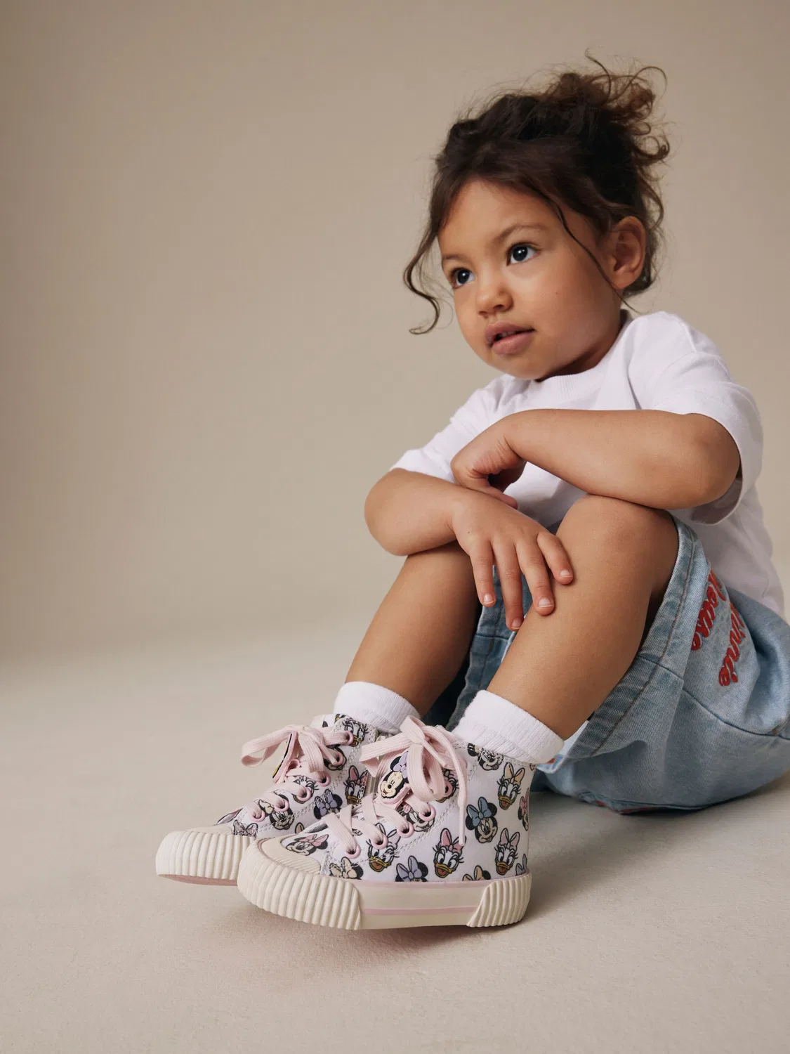 Кроссовки высокие Minnie Mouse Next, Cream — фото 2