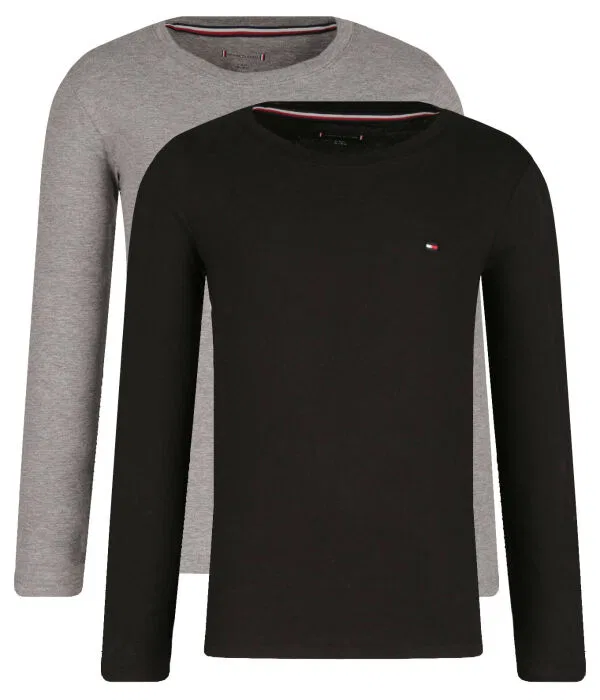 Детский лонгслив Tommy Hilfiger, черный