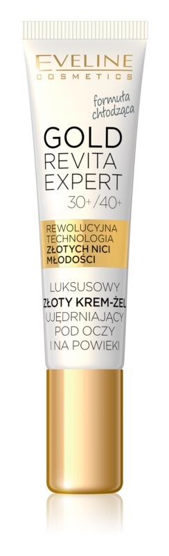 

Укрепляющий крем для глаз с охлаждающим эффектом Eveline Cosmetics Gold Revita Expert