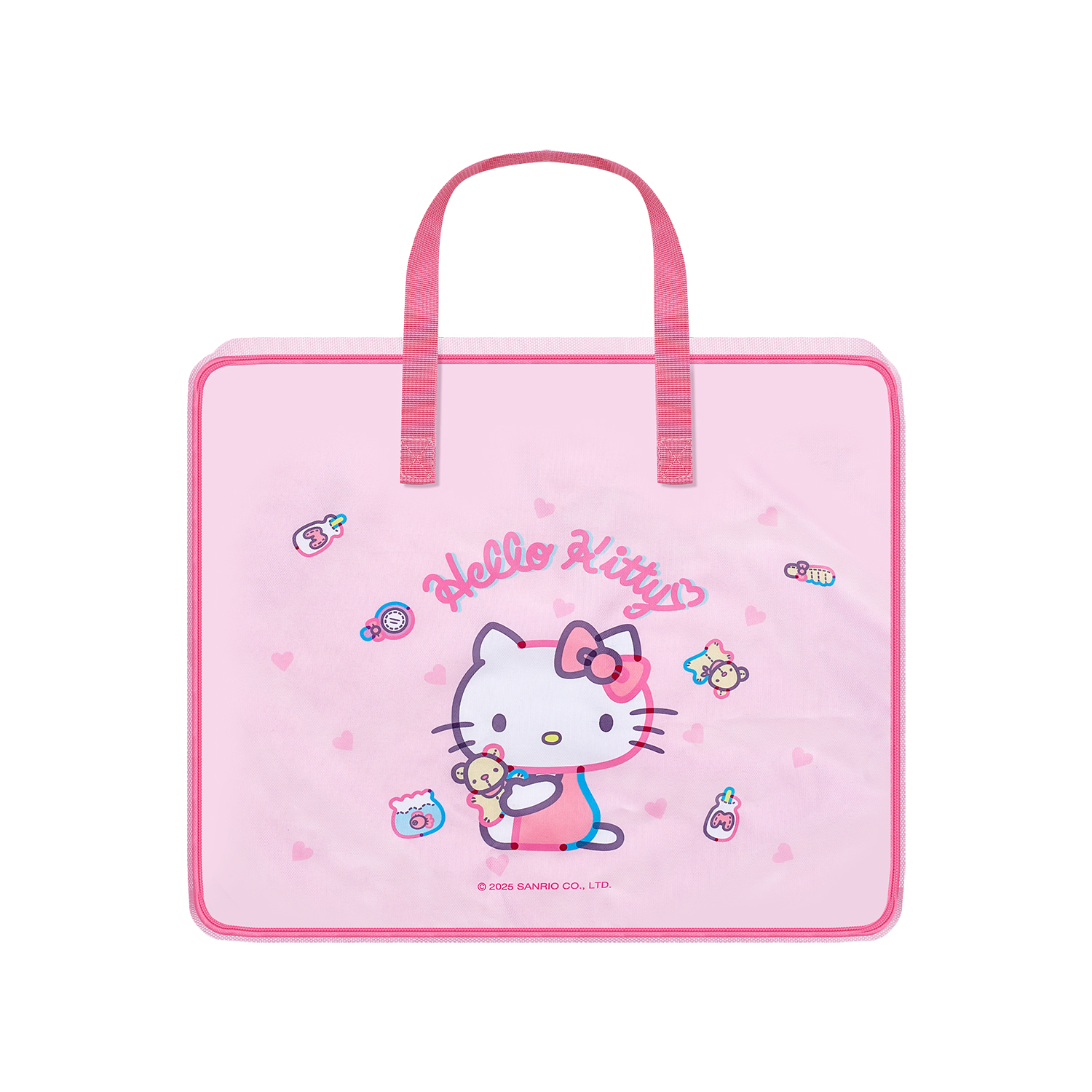 

Sanrio Сумка для хранения Hello Kitty из полиэстера розовая, Pink Hello Kitty Bag