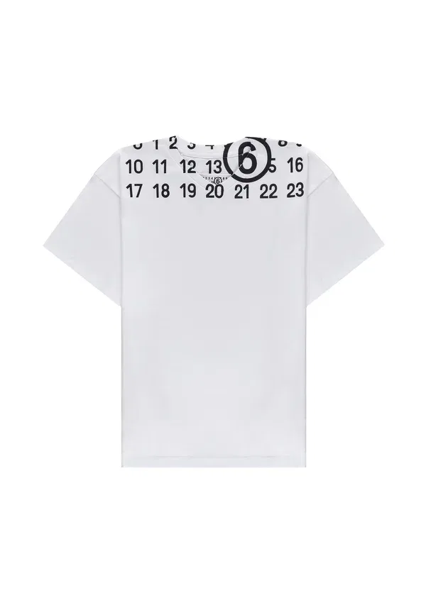 Футболка с принтом Mm6 Maison Margiela, белый