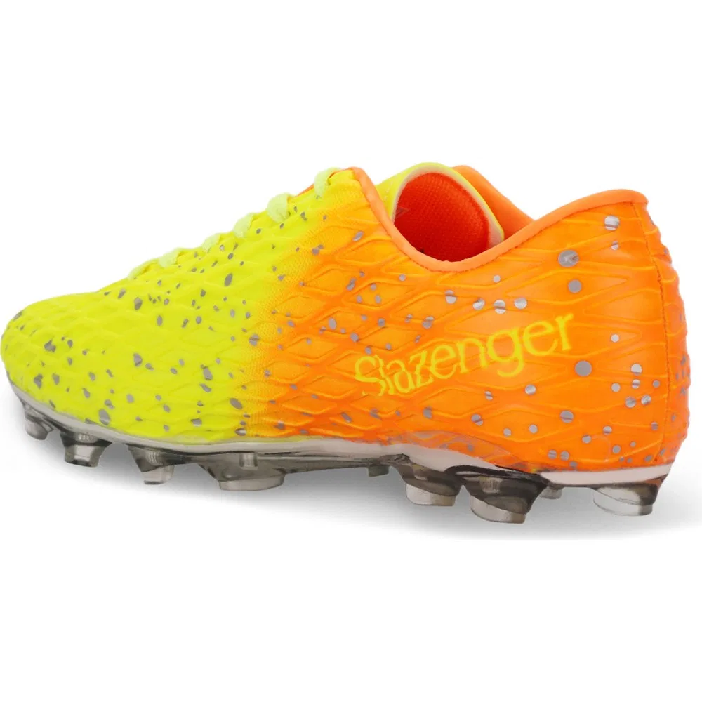 Детские футбольные бутсы для мальчиков на шнуровке Neon Sarı Slazenger — фото 3