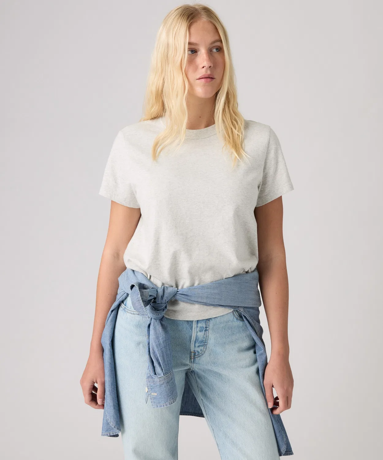 Женская футболка с коротким рукавом Levi's Slub T-Shirt, Серый