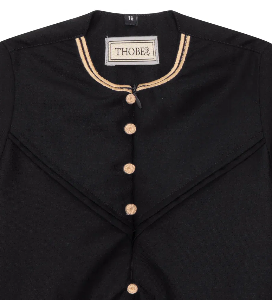 Arabic Thobes Комбинезон для маленьких мальчиков Omani Eid Black Thobe Saudi Emirati Jubba Robe Romper — фото 2