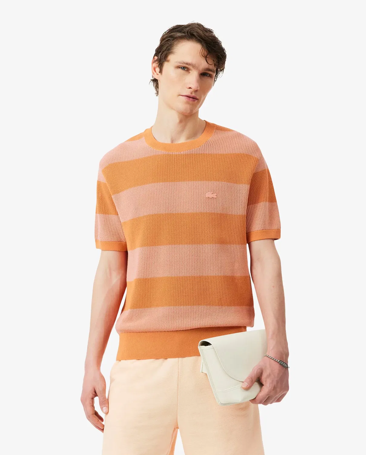 Мужской джемпер с принтом Lacoste, Naranja