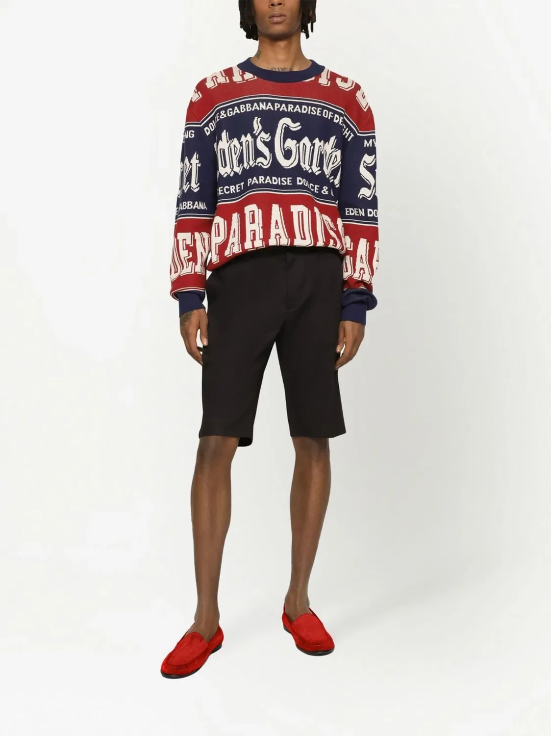 Dolce & Gabbana Шорты до колена, синие — фото 2