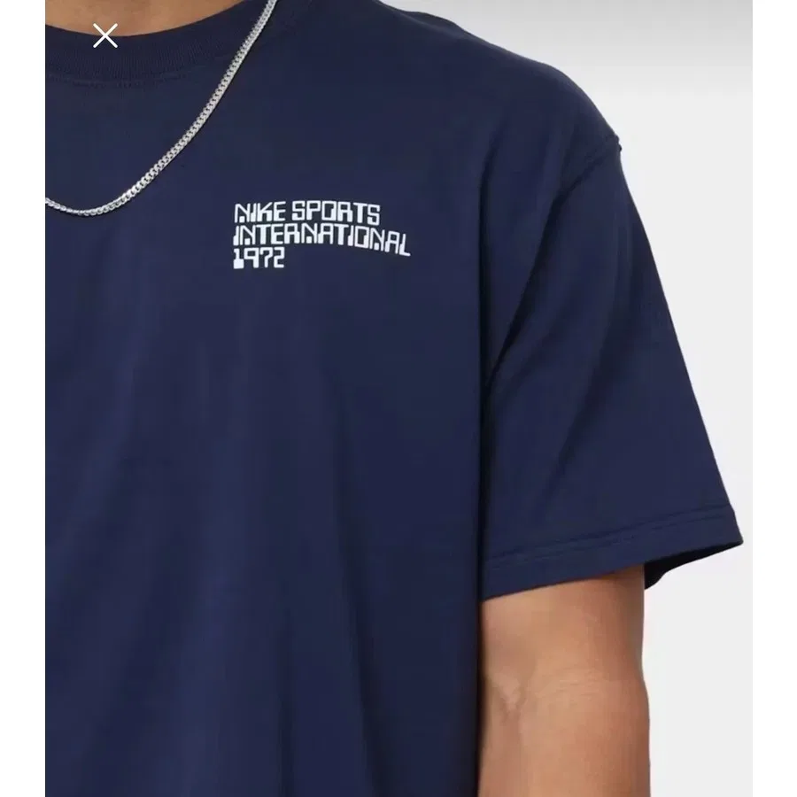 Футболка с коротким рукавом с графическим принтом Nike Sportswear Circa Graphic Tee Navy, Темно-синий — фото 4