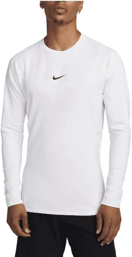 

Мужской профессиональный топ Nike, теплый, с длинным рукавом, White/Black
