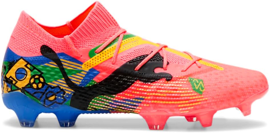 

Мужские футбольные бутсы PUMA Nmj X Future 7 Ultimate для твердого и искусственного грунта, шипованные, твердая поверхность - розовые