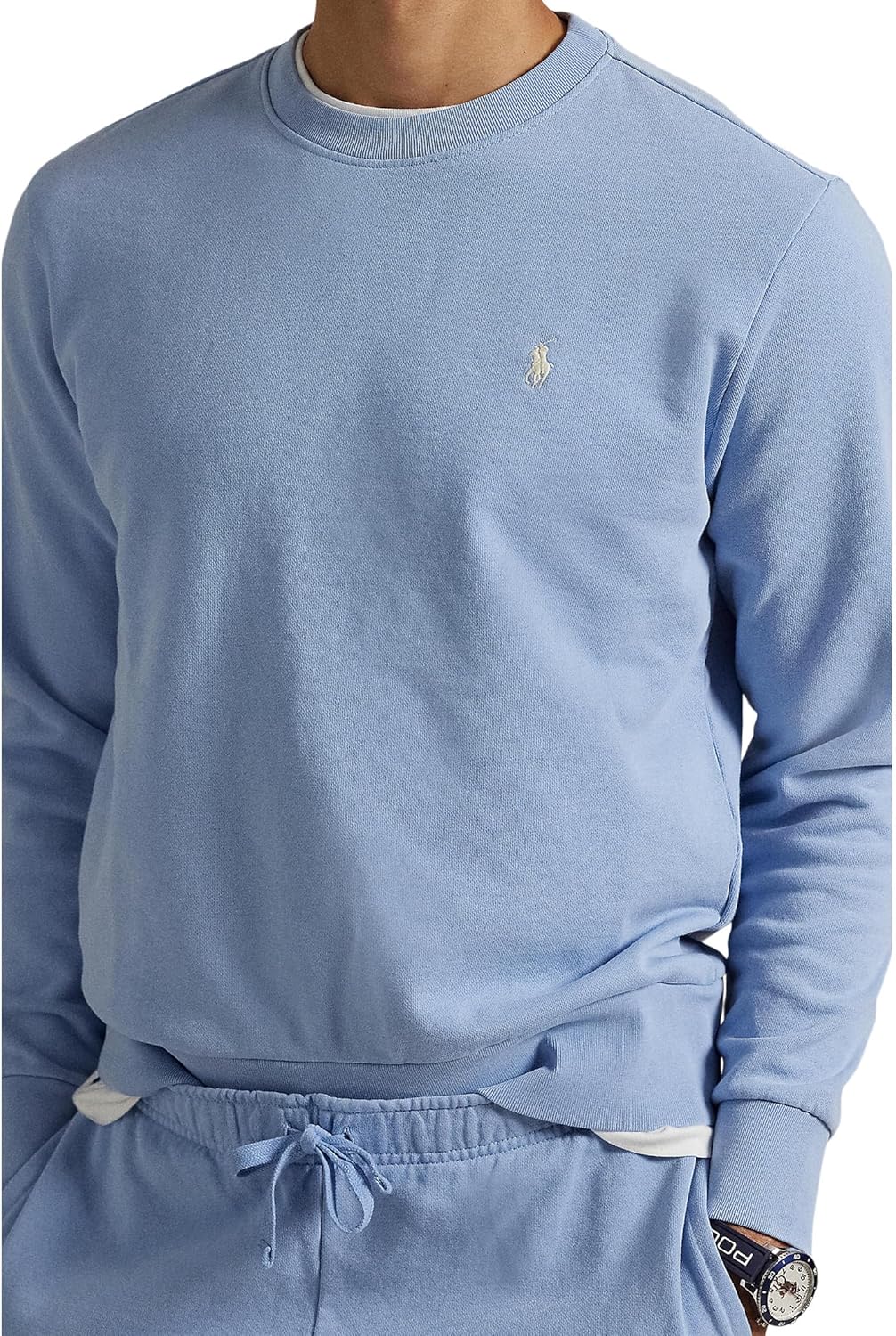 POLO RALPH LAUREN Мужской свитшот из петлевой флисовой ткани, Chambray Blue — фото 3