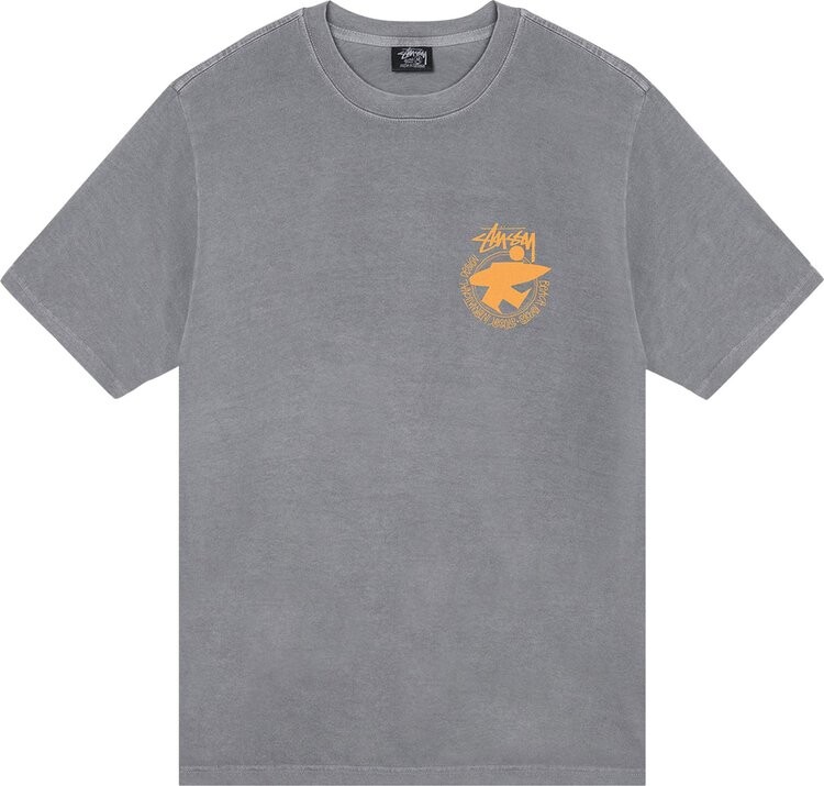Футболка Stussy Beach Roots Pigment Dyed Tee 'Grey', серый