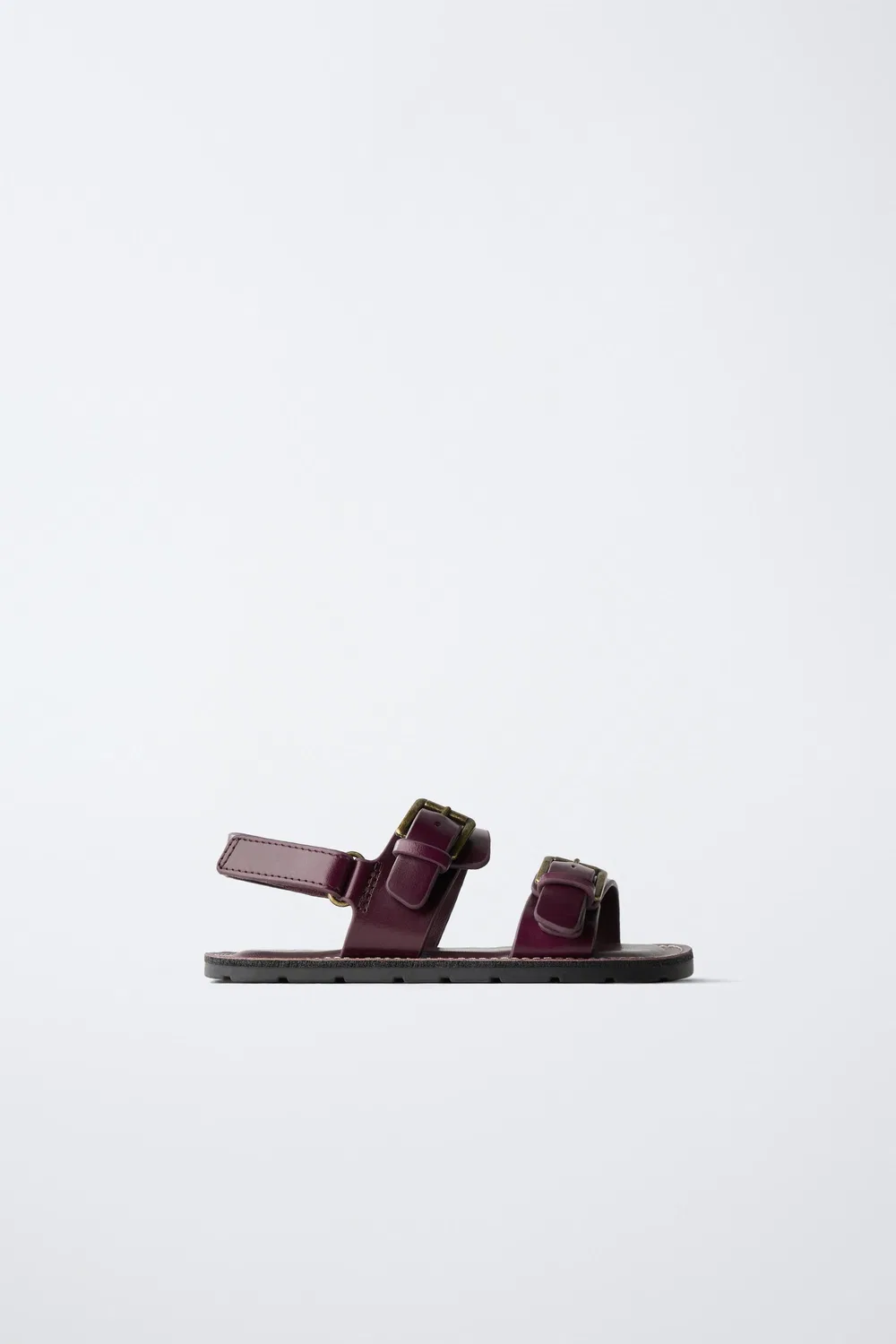 КОЖАНЫЕ САНДАЛИ ZARA, Aubergine Purple