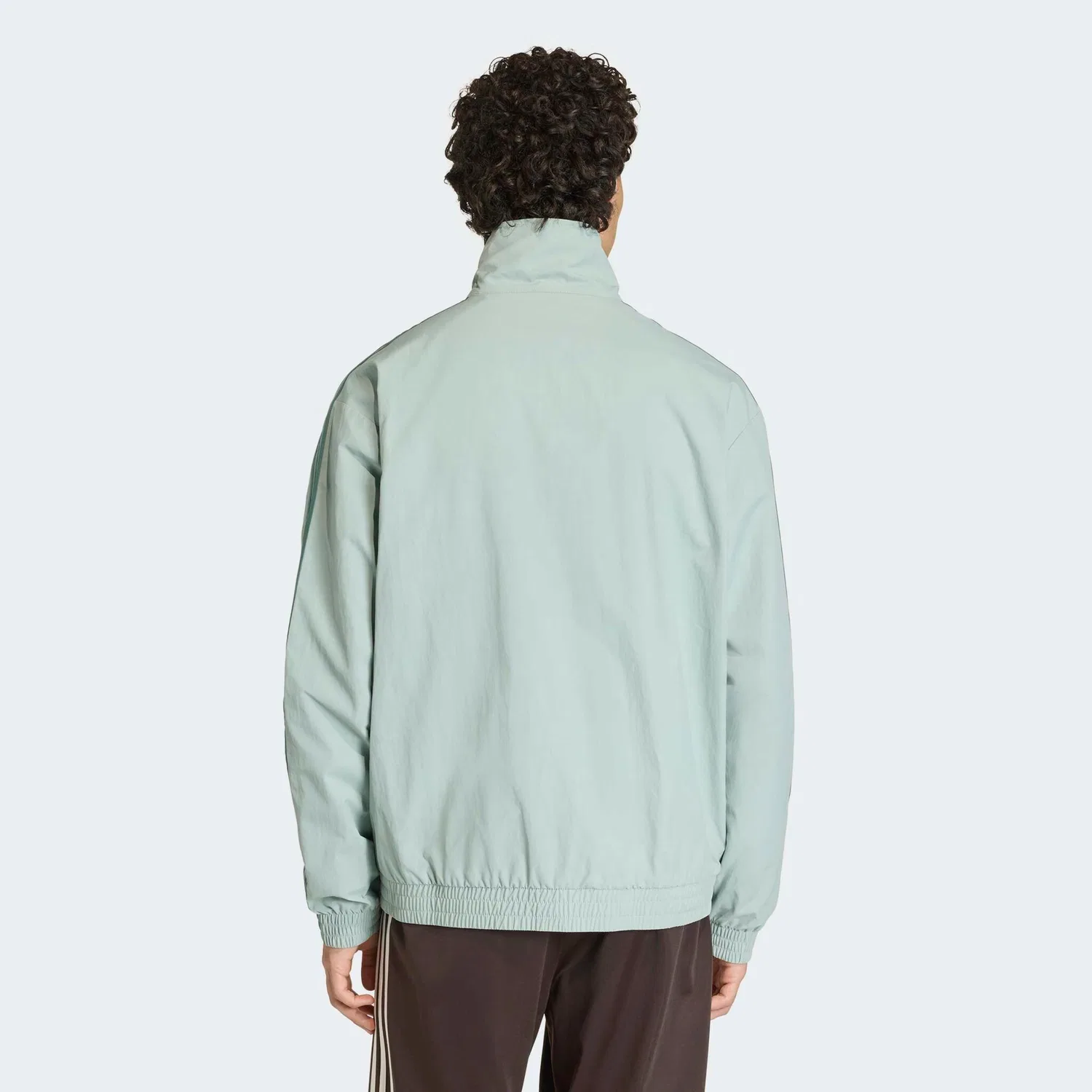 Мужская тренировочная куртка с воротником-стойкой Adidas Originals, Wonder Sage/Tech Emerald — фото 2