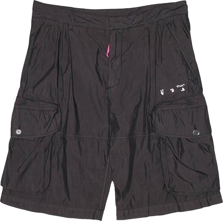 

Шорты Off-White Logo Utility Shorts 'Black/White', черный