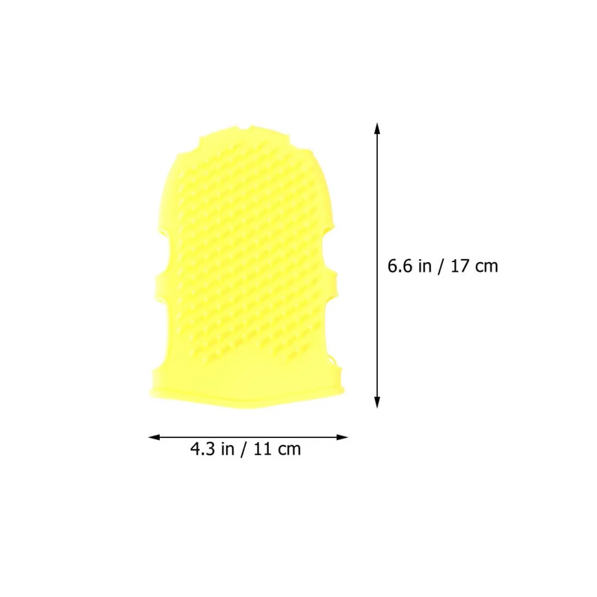 Мочалка для пилинга тела из силикона Operitacx, 2 шт, 17x11x2.1 см — фото 2