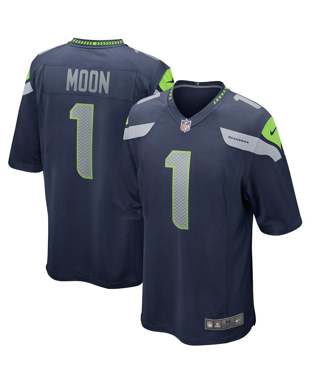 

Мужская футболка warren moon college navy seattle seahawks game для пенсионеров Nike, синий