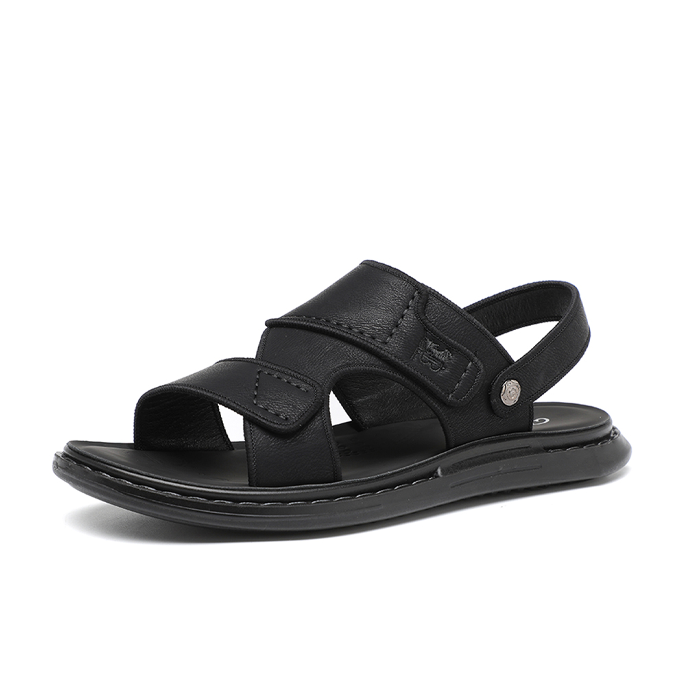 

AIBAOLUO Пляжные шлепанцы мужские черные