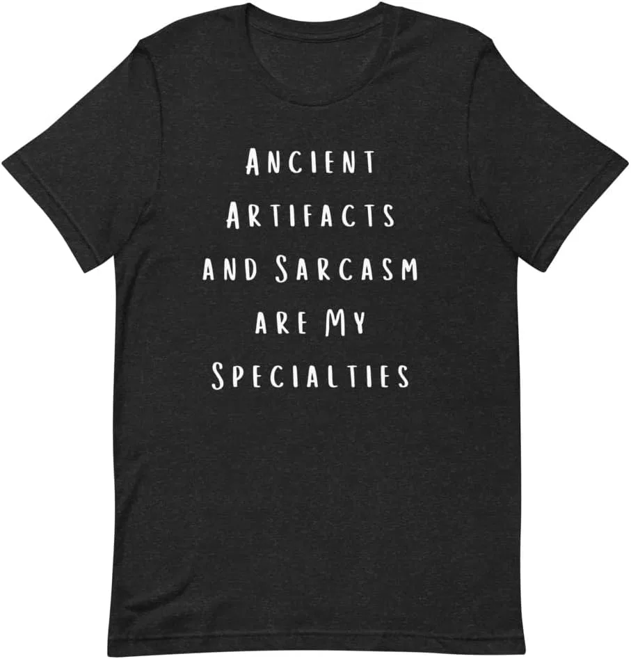 Мужская футболка с принтом Archeologist 3001, Black Heather