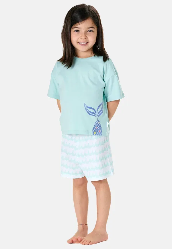 Комплект пижамы с принтом Pyjama Set Schiesser, бирюзовый