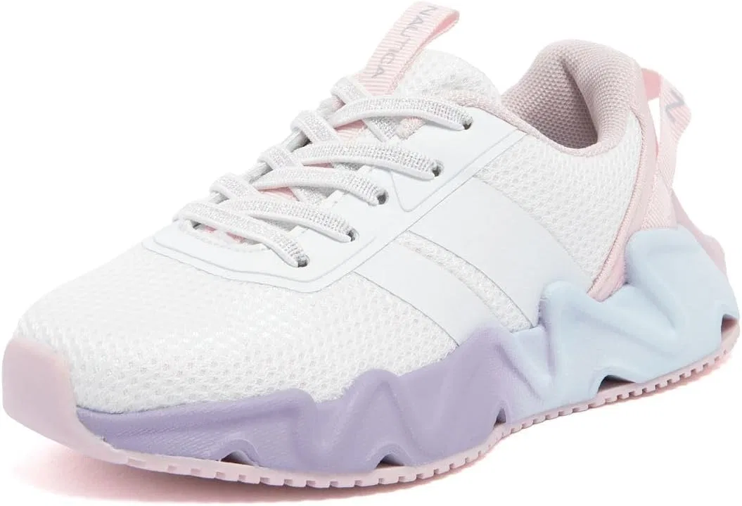 Детские кроссовки для девочек с шнуровкой Nautica, White Iridescent