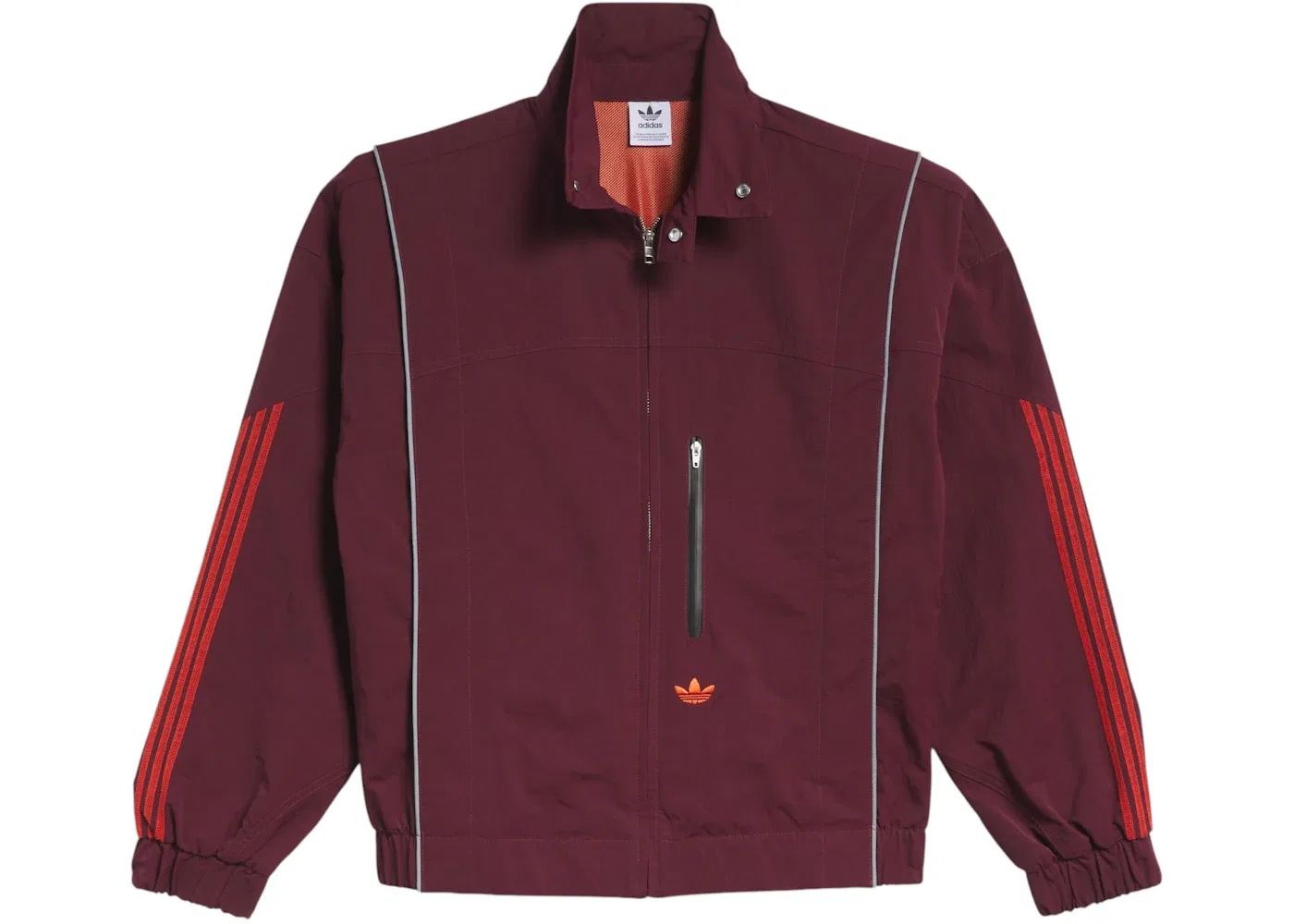 Мужская куртка-ветровка с длинным рукавом Adidas, Maroon