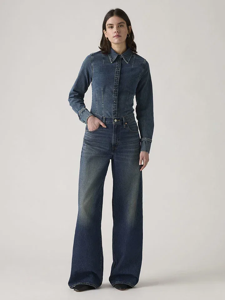 Женские джинсы свободного кроя Levi's, Blue — фото 2