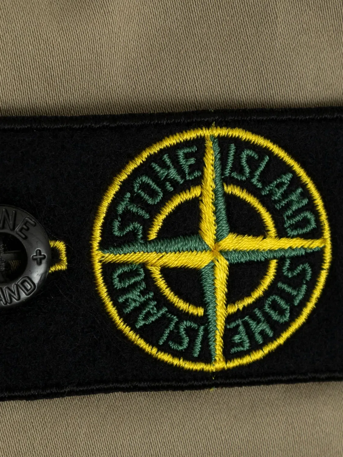Шорты для мальчиков из хлопка Stone Island, коричневый — фото 3