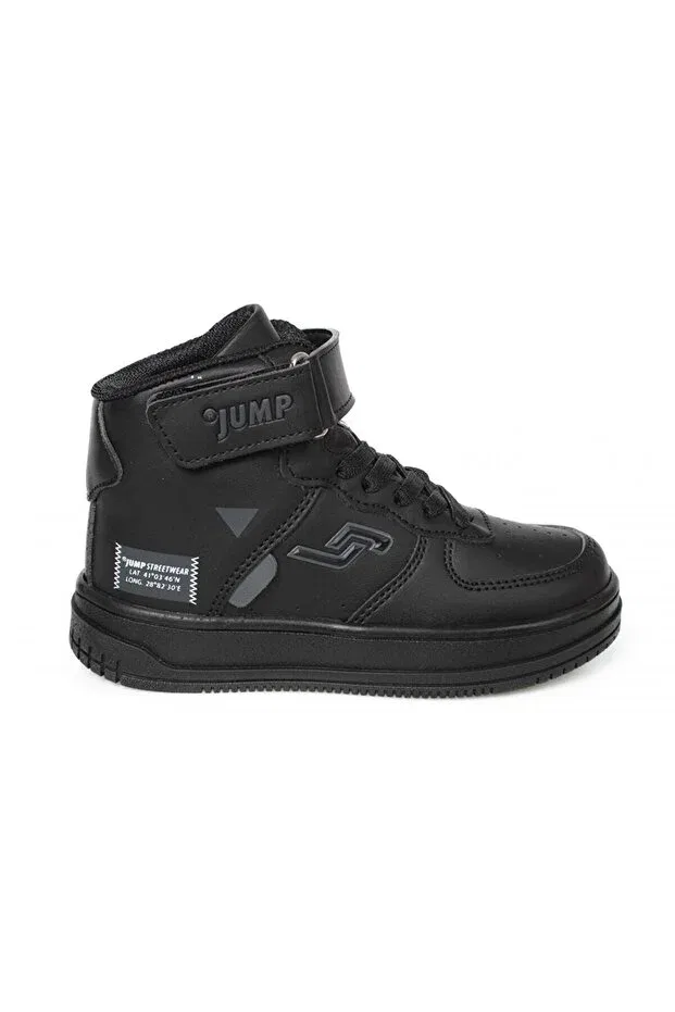 Детские кроссовки для девочек на шнуровке Jump, Full Black