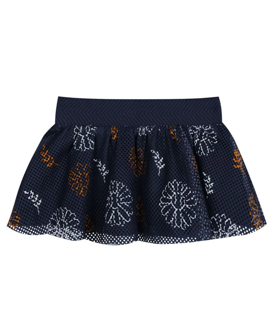Комплект для новорожденного из боди, повязки на голову и юбки Sweet Catcher Outerstuff, White Navy — фото 4