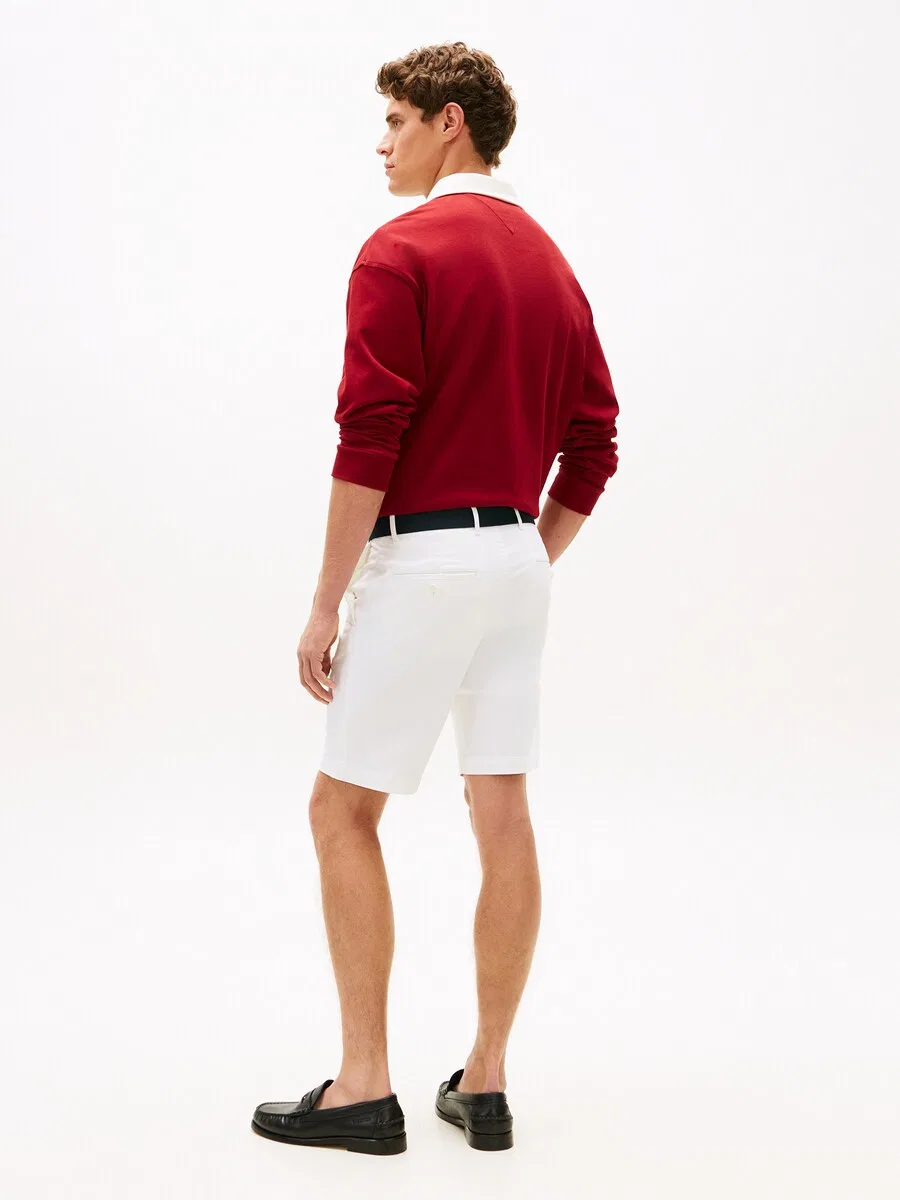 Шорты-чиносы TOMMY HILFIGER Regular 'Denton Ess' белого цвета — фото 4