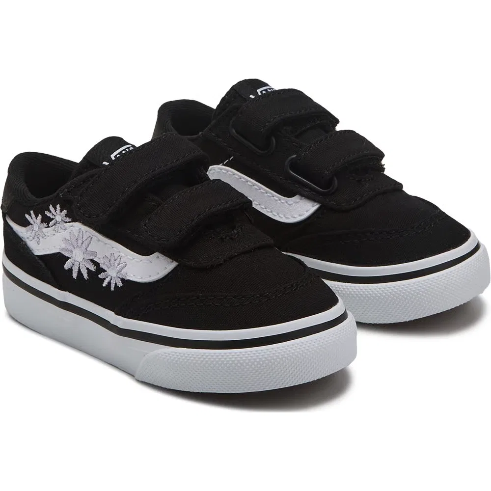 Детские низкие кроссовки Brooklyn для малышей Vans, Black/Embroidery