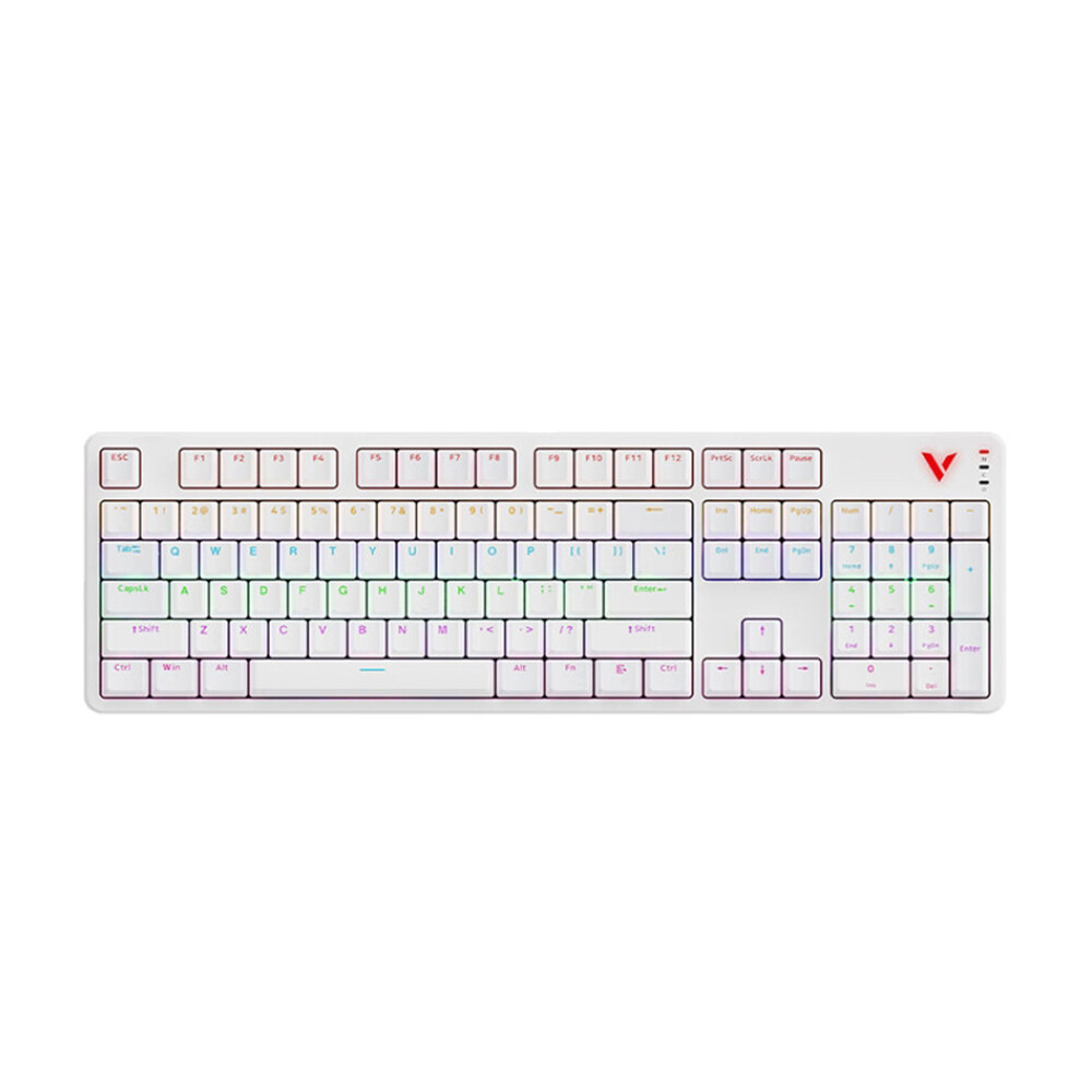 

Клавиатура игровая механическая беспроводная Rapoo V500PRO 2024, Blue Switch, белый, английская раскладка