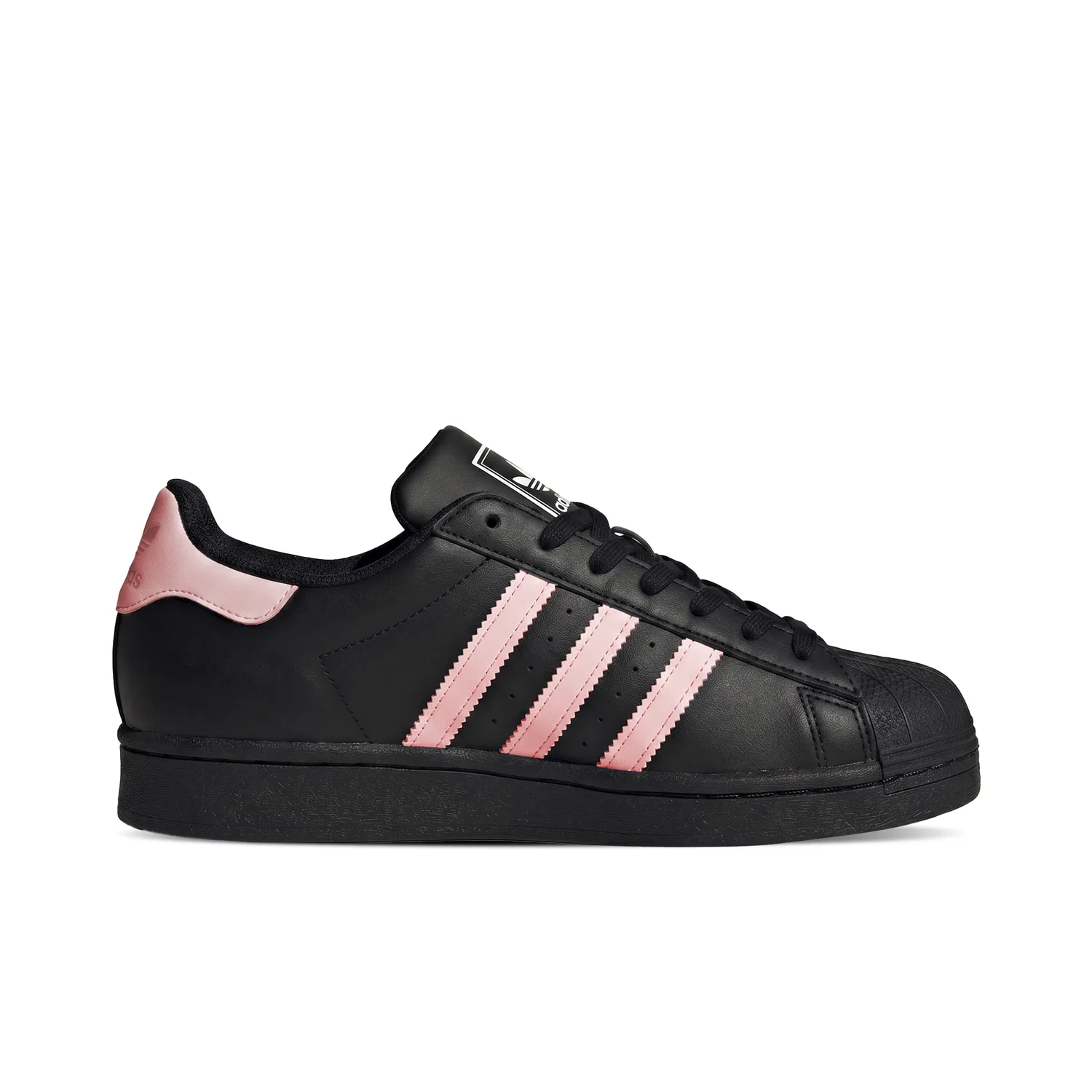 Кроссовки для скейтбординга Superstar 2, Adidas Originals, Black Pink — фото 4
