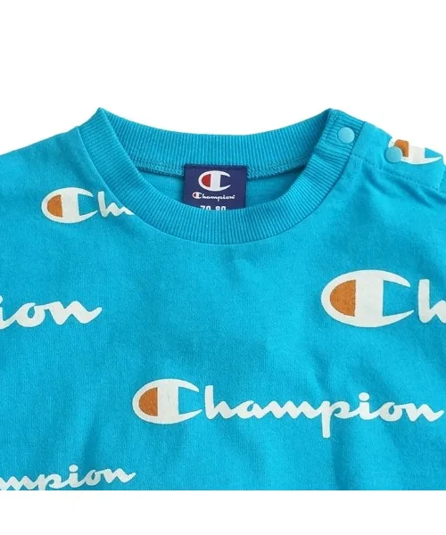 Детский боди-комбинезон с коротким рукавом Champion, Розовый — фото 3