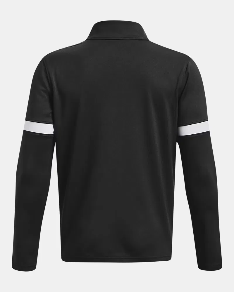 Куртка на молнии для мальчиков теплая вязаная Warm Up Team UnderArmour, Black/White — фото 2