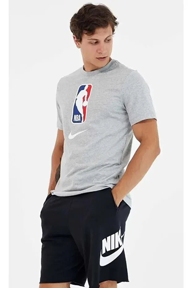 Женская футболка с коротким рукавом Dri-Fit NBA Men's Basketball T-Shirt AT0515 Nike, Gray — фото 4