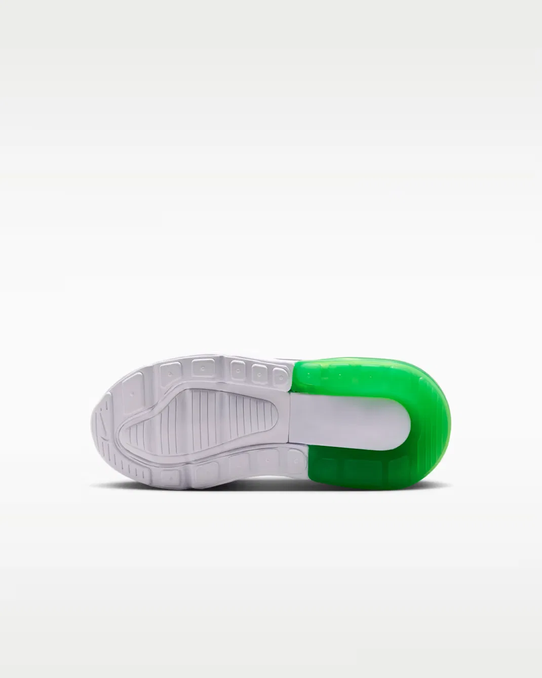 Детская обувь Nike Air Max 270, Wolf Grey/Smoke Grey/Green Spark/Racer Blue — фото 2