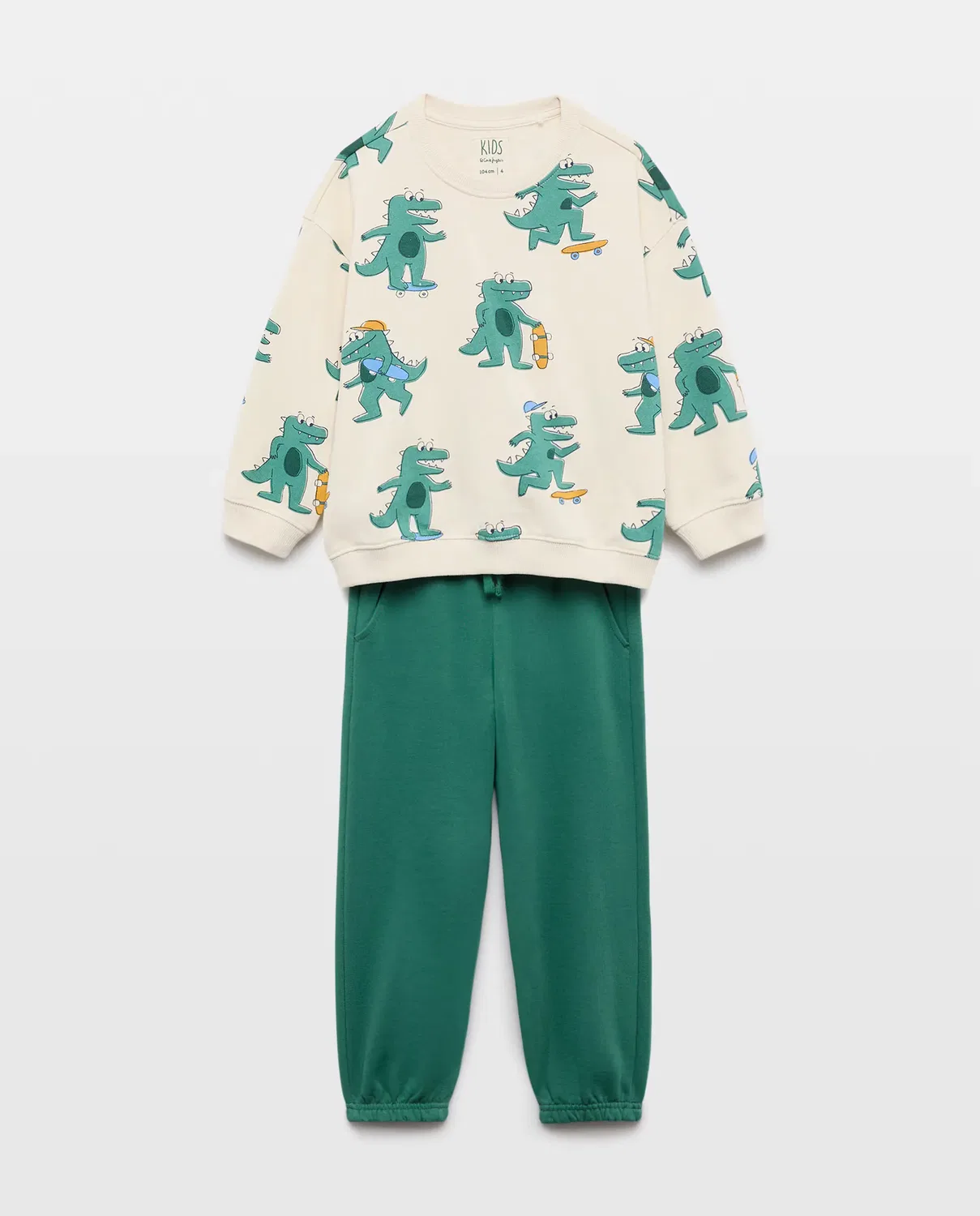 Детский комплект из худи и спортивных штанов для мальчиков Kids El Corte Inglés, Verde — фото 3
