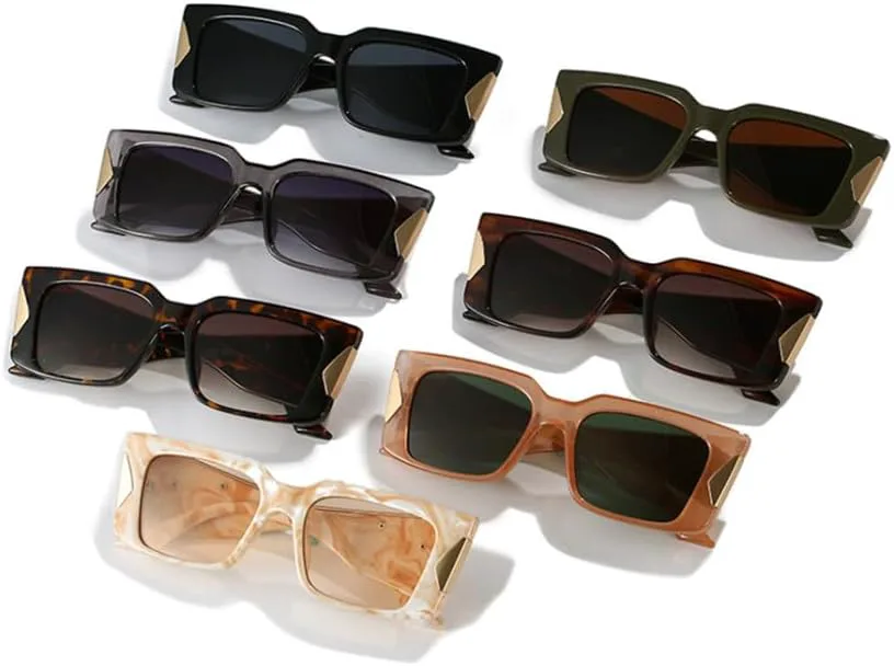 

Женские солнцезащитные очки в винтажном панк-стиле, мужские солнцезащитные очки с защитой от УФ-излучения UV400, ретро-очки для женщин LANGSER, C1black-black