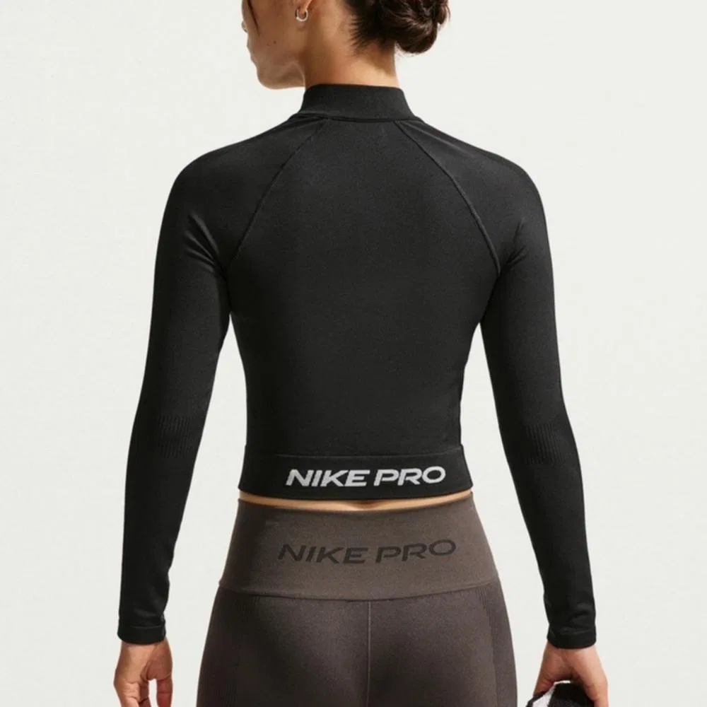 Женская куртка Nike Pro, Black/Dark Gray — фото 4