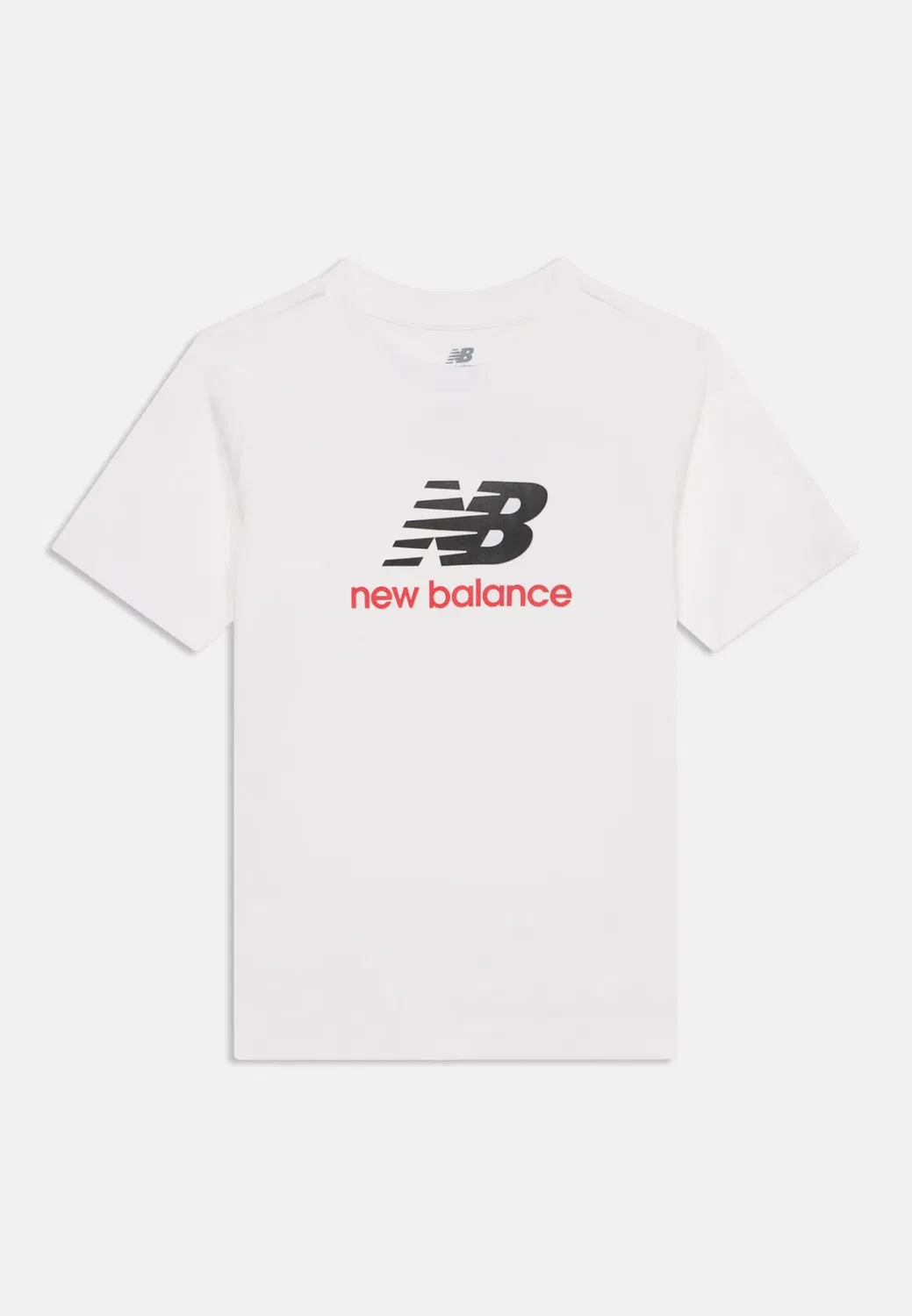 Футболка с принтом и логотипом Stacked New Balance, Bright White — фото 3