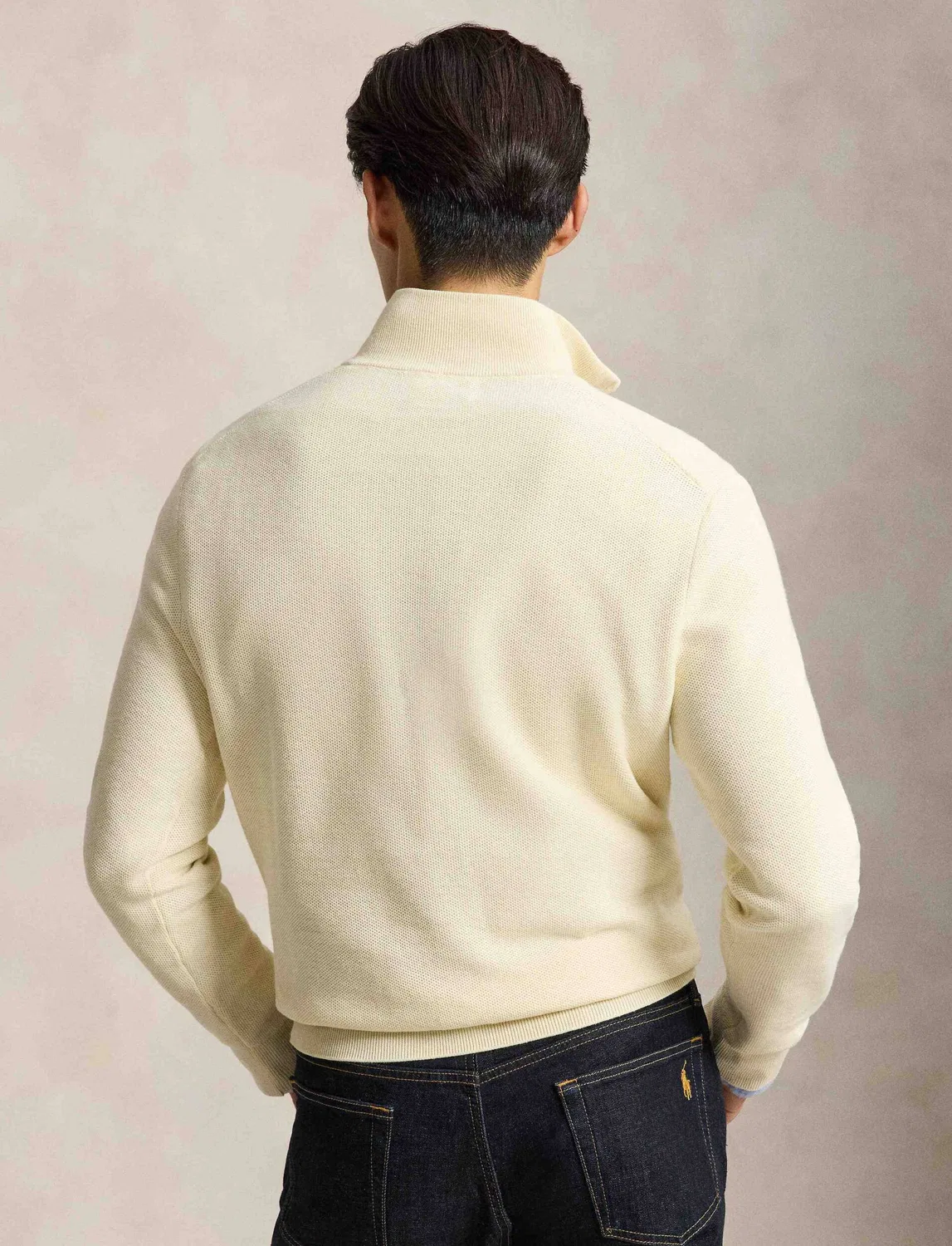 Свитер с молнией Polo Ralph Lauren, Crema — фото 3