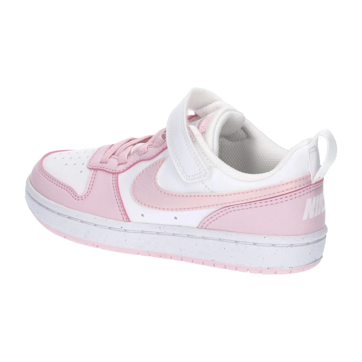 Детские кроссовки с регенерированным верхом Court Borough Low Recraft Nike, Rosa Olivbraun — фото 3