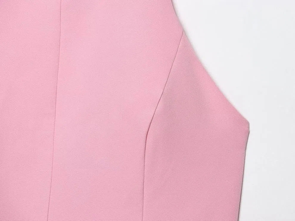 Женское платье с открытой спиной на шее-хальтер Slim Elegant, Red — фото 4