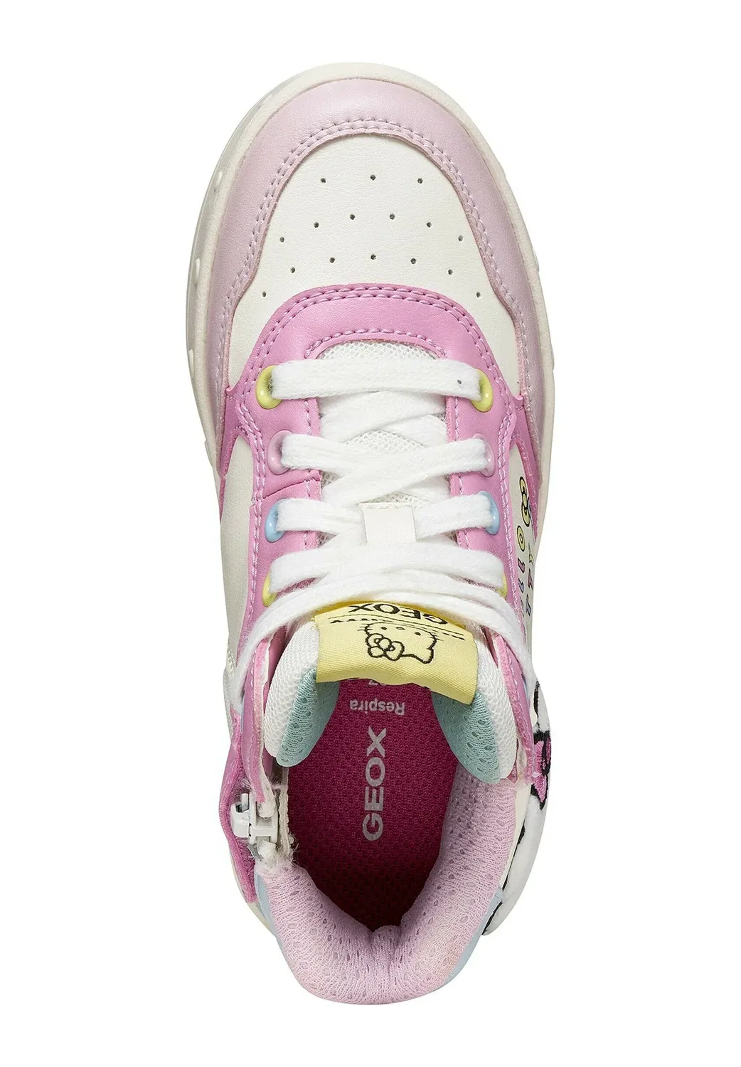 J skylin girl - кроссовки Geox, Pink Multicolor — фото 3