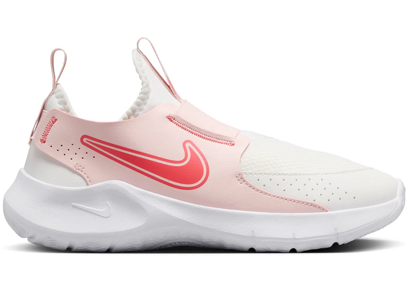 Детские кроссовки Lifestyle с длинным шнурком Nike Flex Runner 3, Summit White Echo Pink Magic Ember