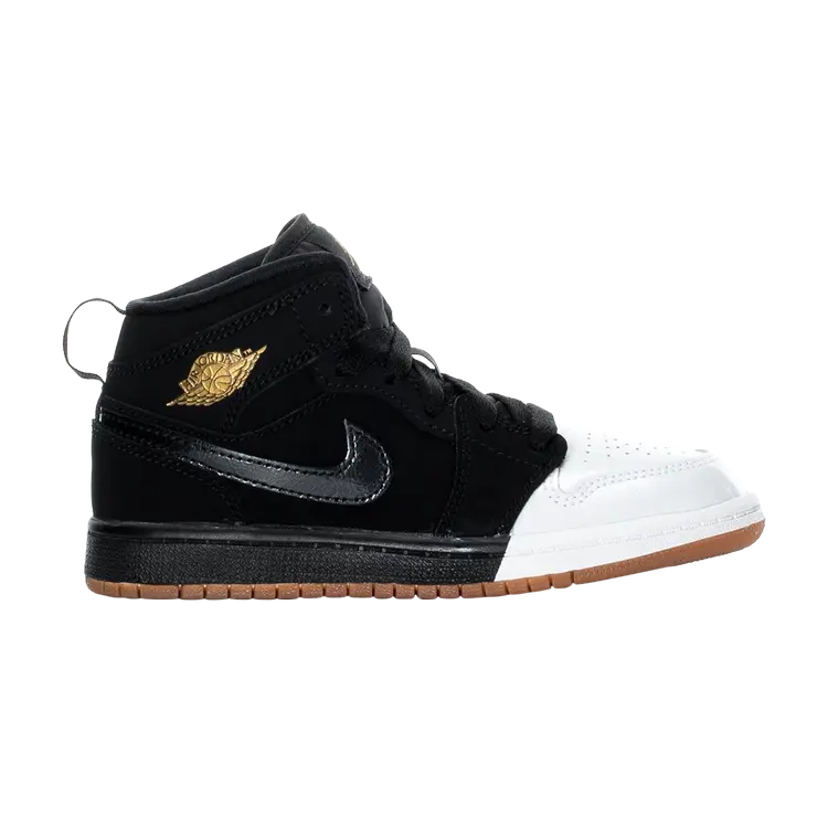 

Кроссовки Air Jordan 1 Mid GP 'Dipped Toe', черный