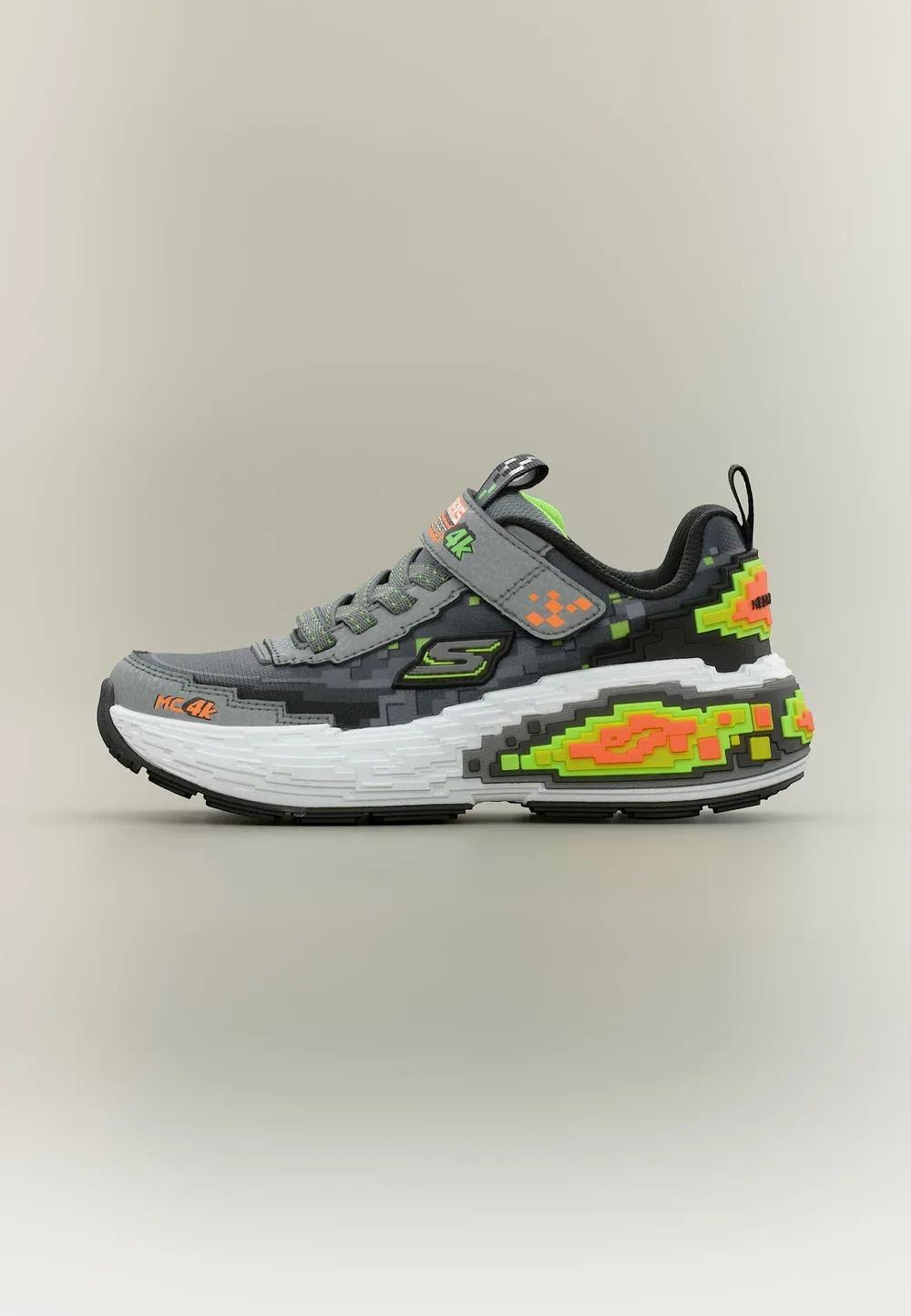 Кроссовки Mega Craft 4K Skechers, Charcoal/Black/Lime/Orange