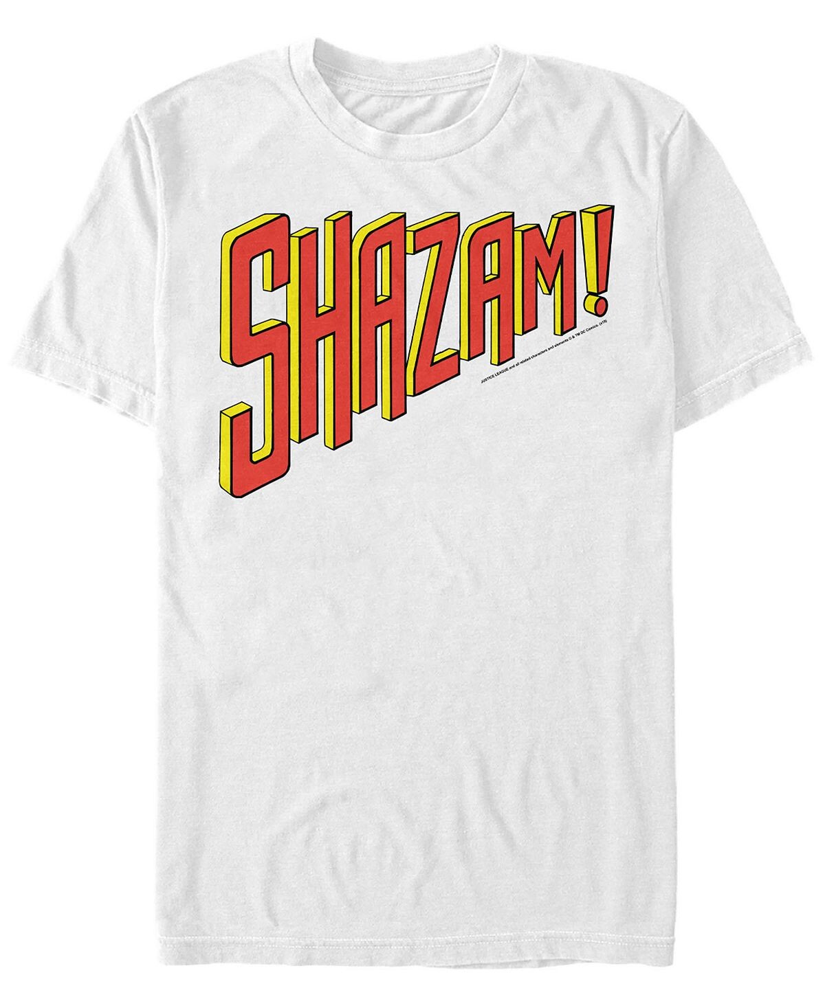 

Мужская футболка с коротким рукавом и логотипом shazam от dc dc Fifth Sun, белый