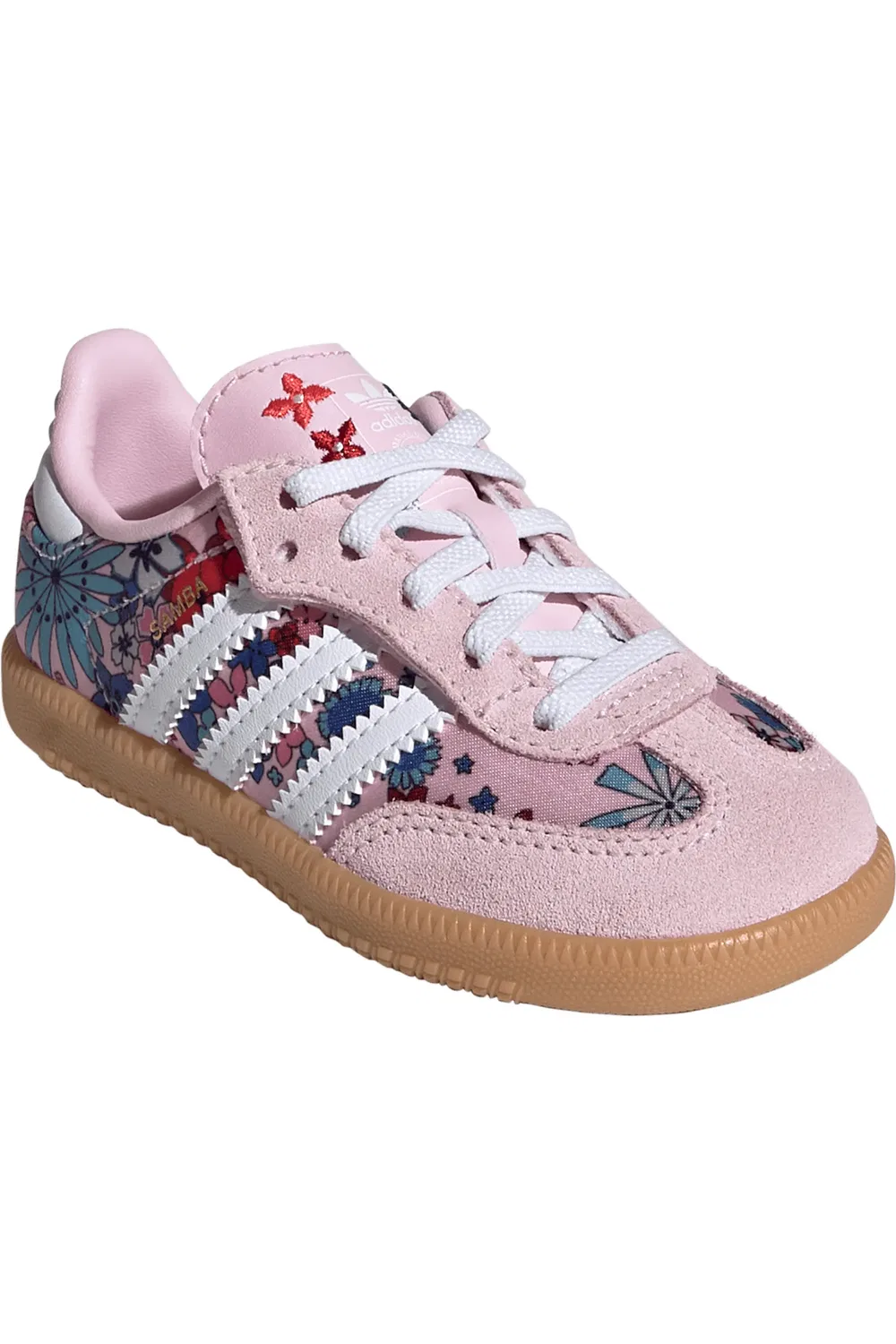 Кроссовки детские футбольные Samba OG adidas, Clear Pink/White/Gum